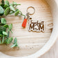 Football mom keychain