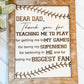 Dad Baseball Sign