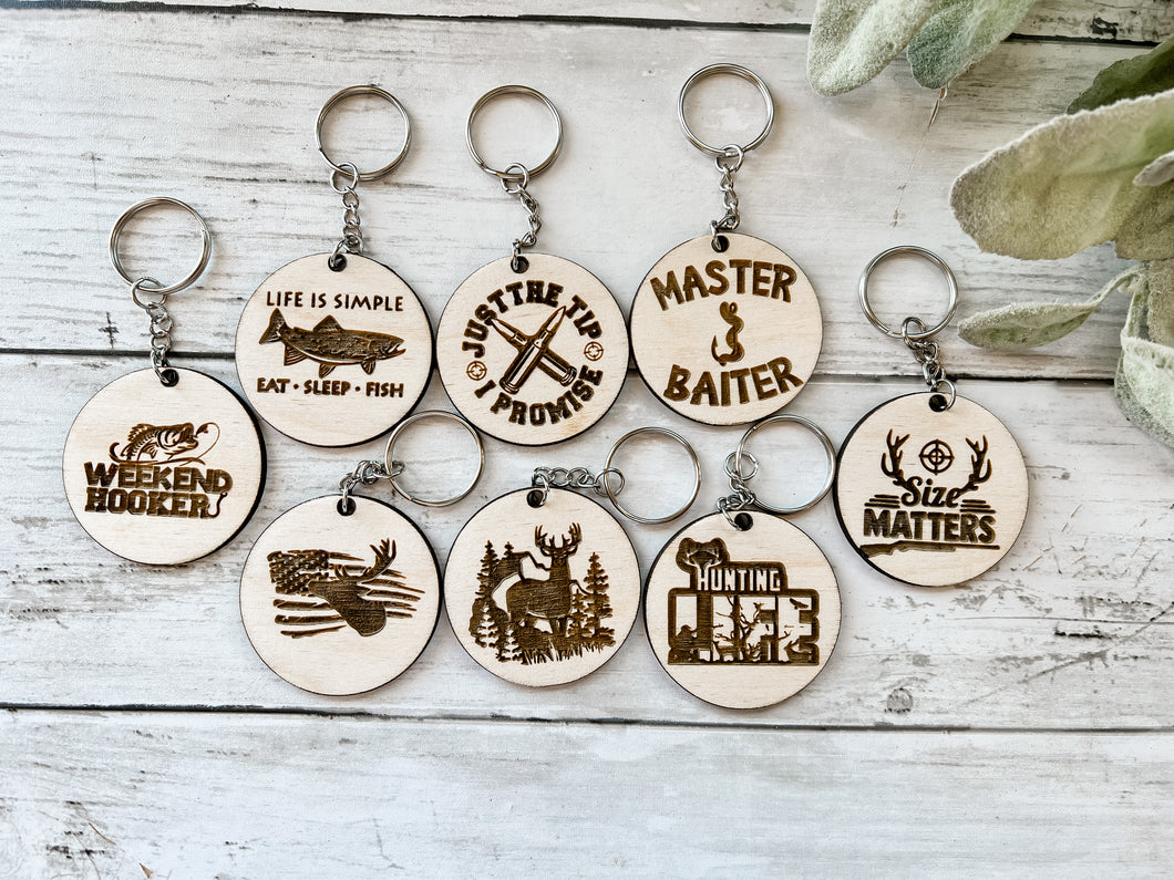 Men's Hunting And Fishing Keychains – Itty Bitty Peach