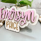 Mini Offset Name Sign