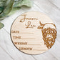 Custom Highland Boy Cow Birth Stat Sign