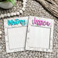 Floral Post It Holder