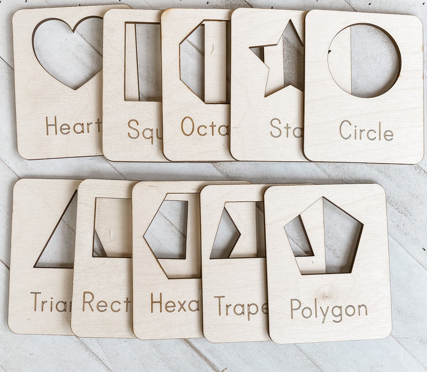 Wooden Flash Cards