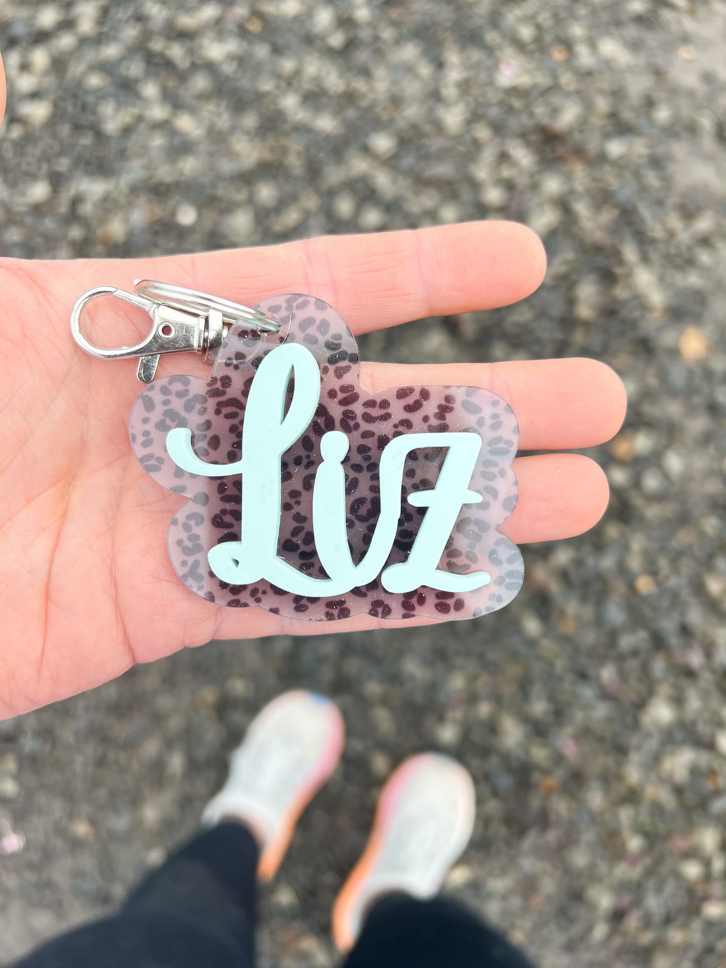 Acrylic Cheetah & Glacier Keychains