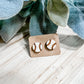 Baseball Wooden Stud Earrings