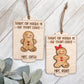 Gingerbread Christmas Teacher Ornament
