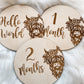 Girl Highland Cow Milestones
